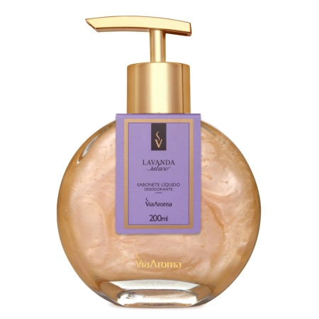 Sabonete Líquido Desodorante Lavanda Via Aroma - 200ml 