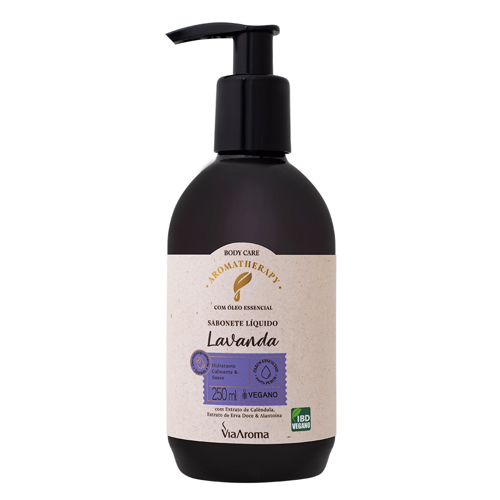 Sabonete LÃquido Lavanda Aromatherapy Via Aroma - 250ml