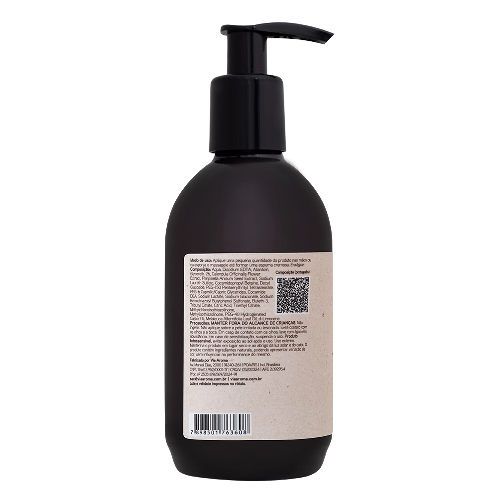 Sabonete Líquido Tea Tree Aromatherapy Via Aroma - 250g