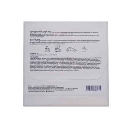 Sachê Perfumado Capim Limão Caszulo - 20g