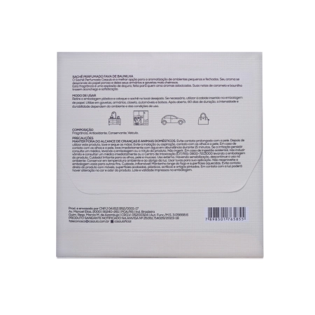 Sachê Perfumado Fava de Baunilha Caszulo - 20g