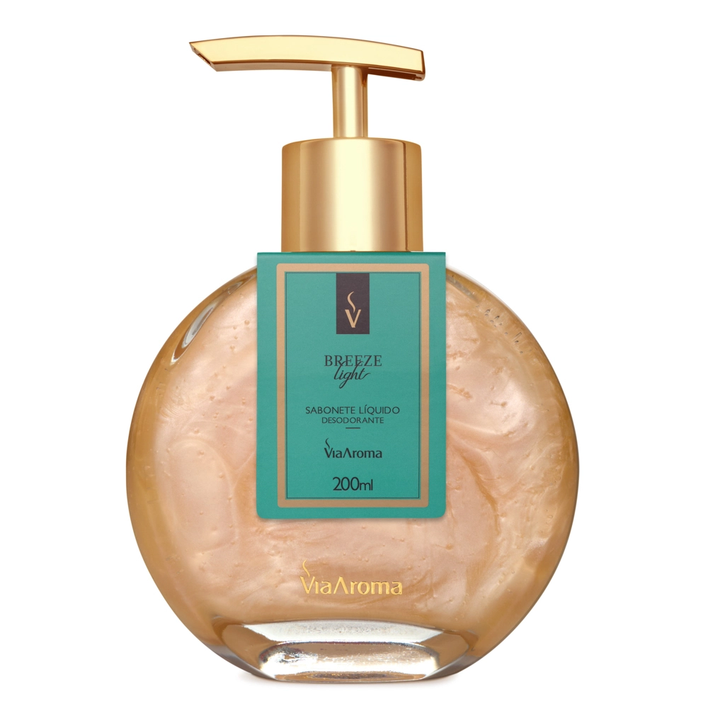 Sabonete Líquido Desodorante Breeze Via Aroma - 200ml Frente