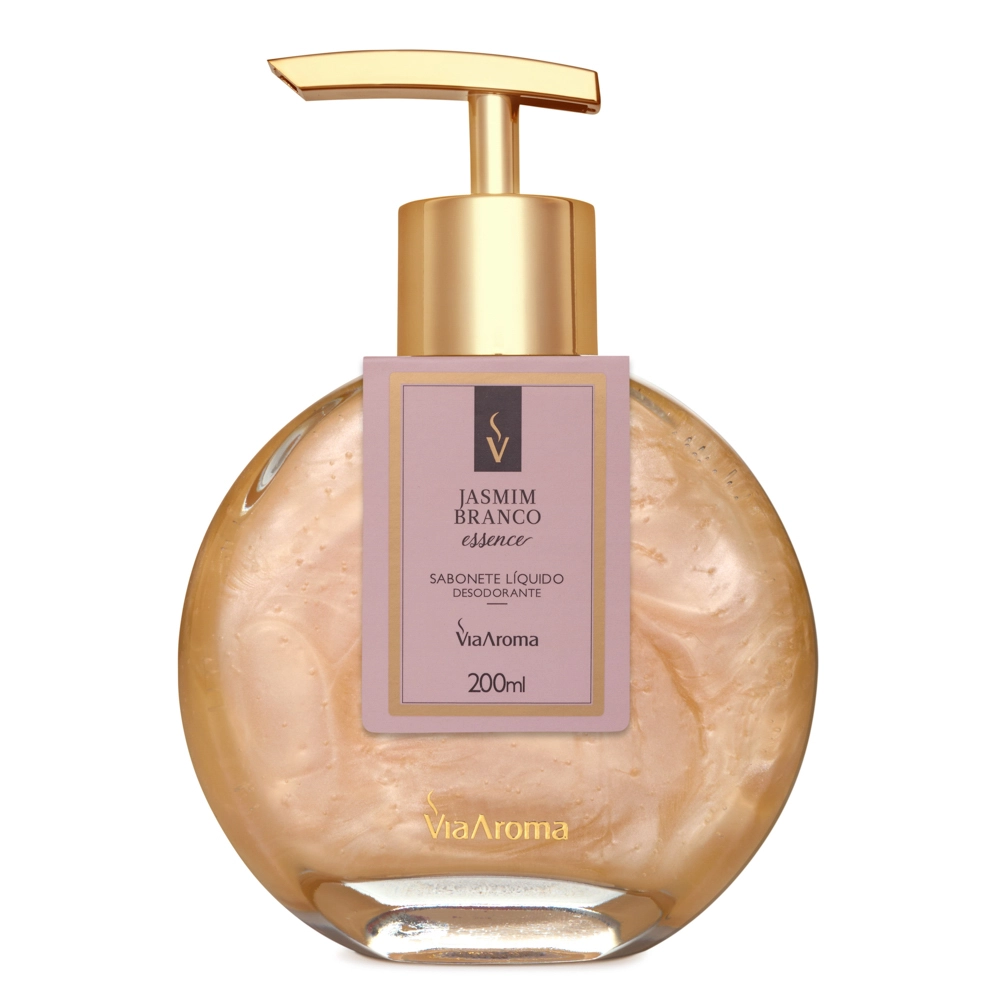 Sabonete Líquido Desodorante Jasmim Branco Via Aroma - 200ml frente