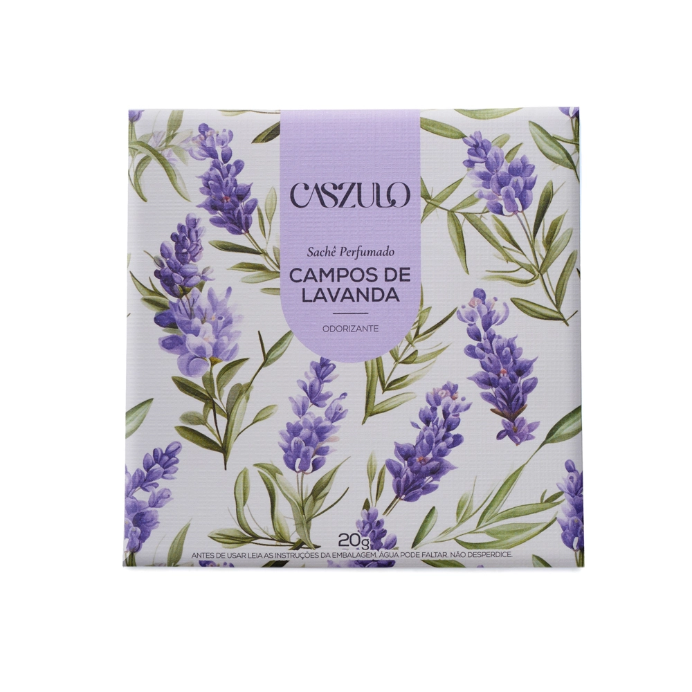 Sachê Perfumado Campos de Lavanda Caszulo - 20g Frente