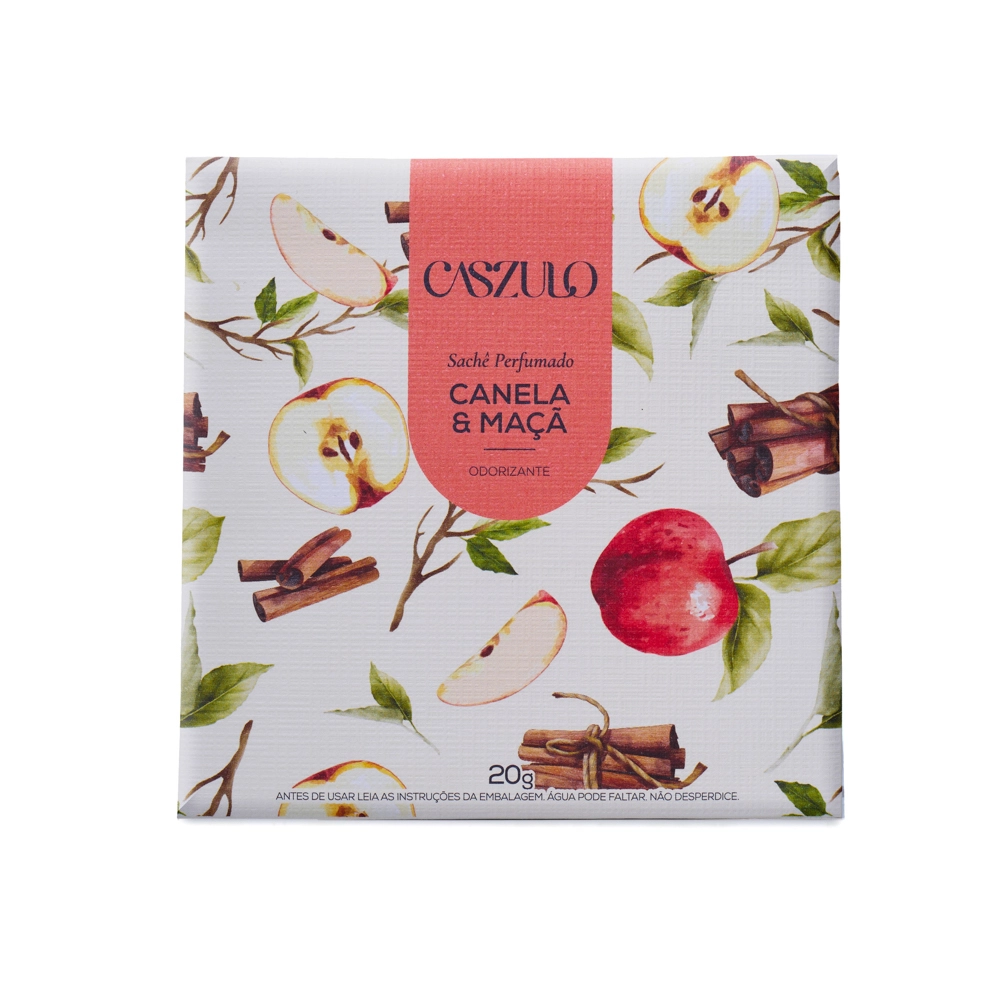 Sachê Perfumado Canela e Maçã Caszulo - 20g 