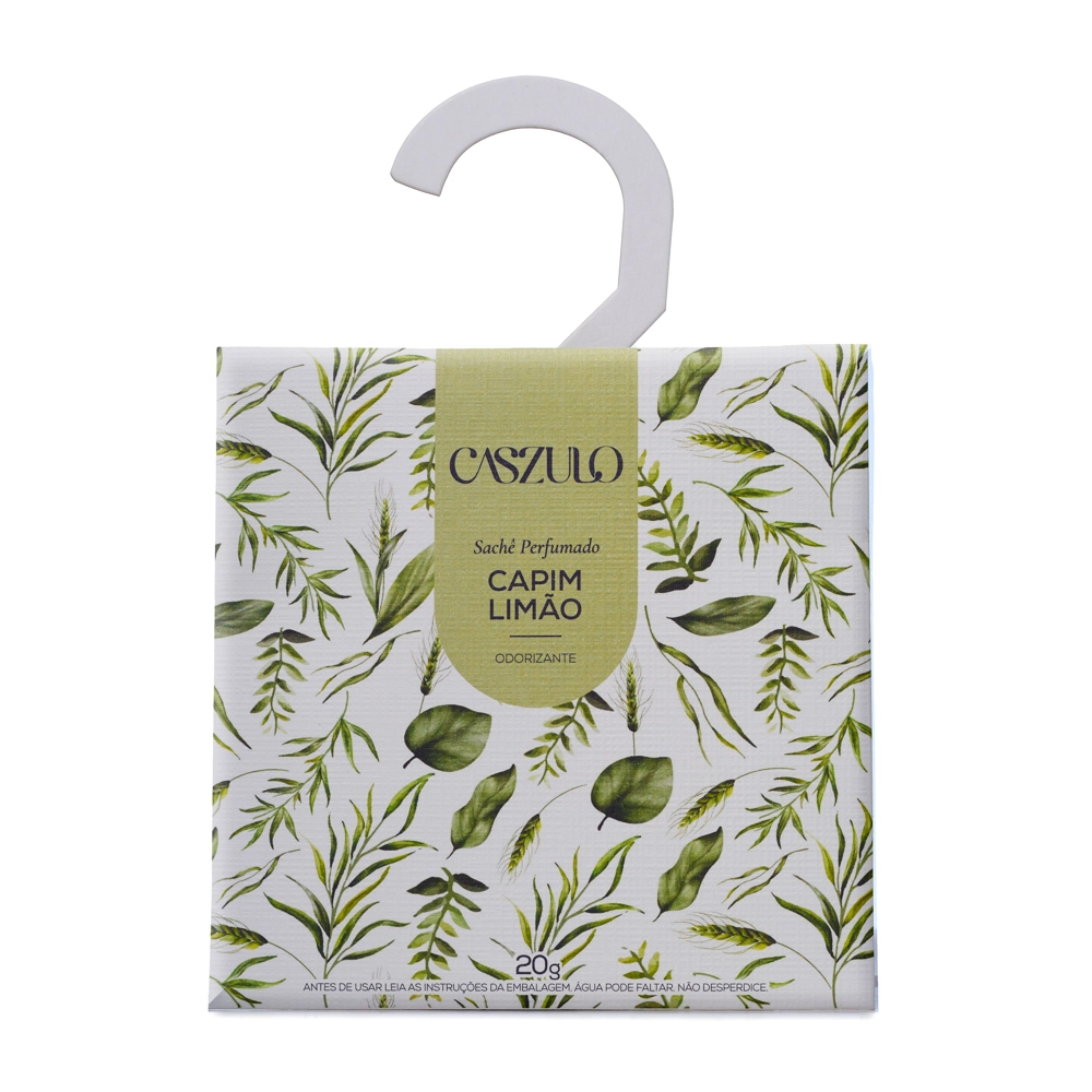  Sachê Perfumado Capim Limão Caszulo - 20g Gancho