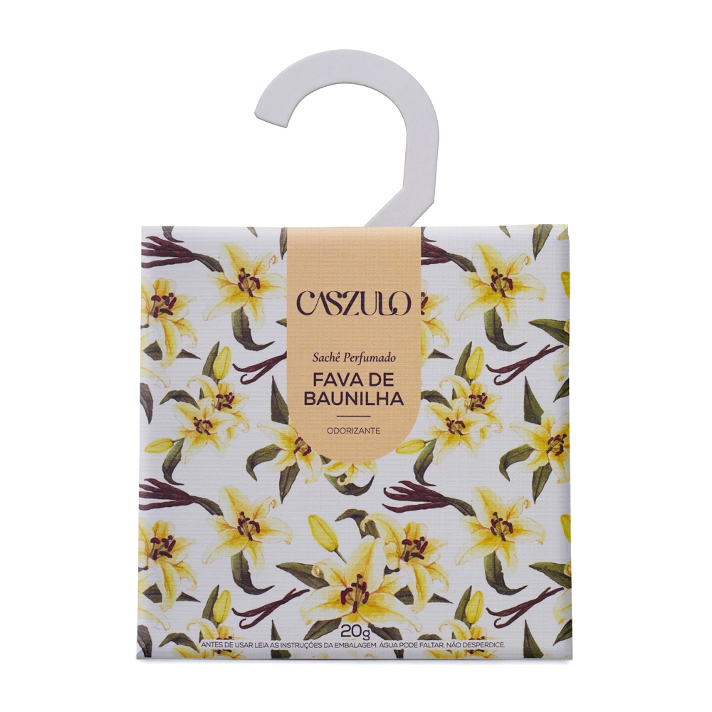  Sachê Perfumado Fava de Baunilha Caszulo - 20g Gancho