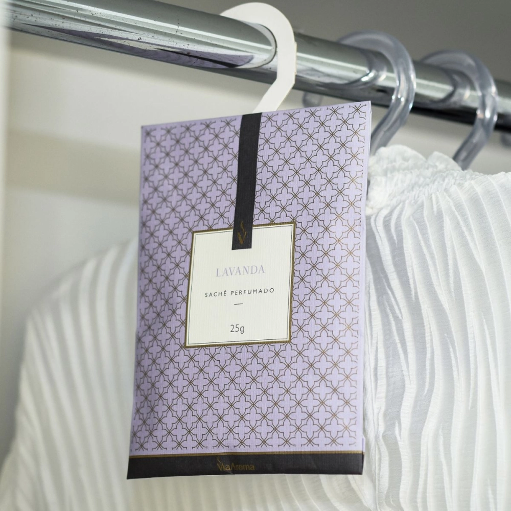 Sachê Perfumado Lavanda Via Aroma - 25g Produzida Sachê Perfumado Lavanda Via Aroma - 25g Produzida