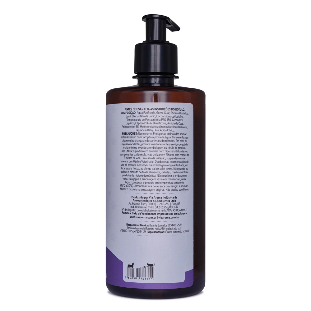 Shampoo One Pet Filhotes Via Aroma – 500 ml Lateral direita