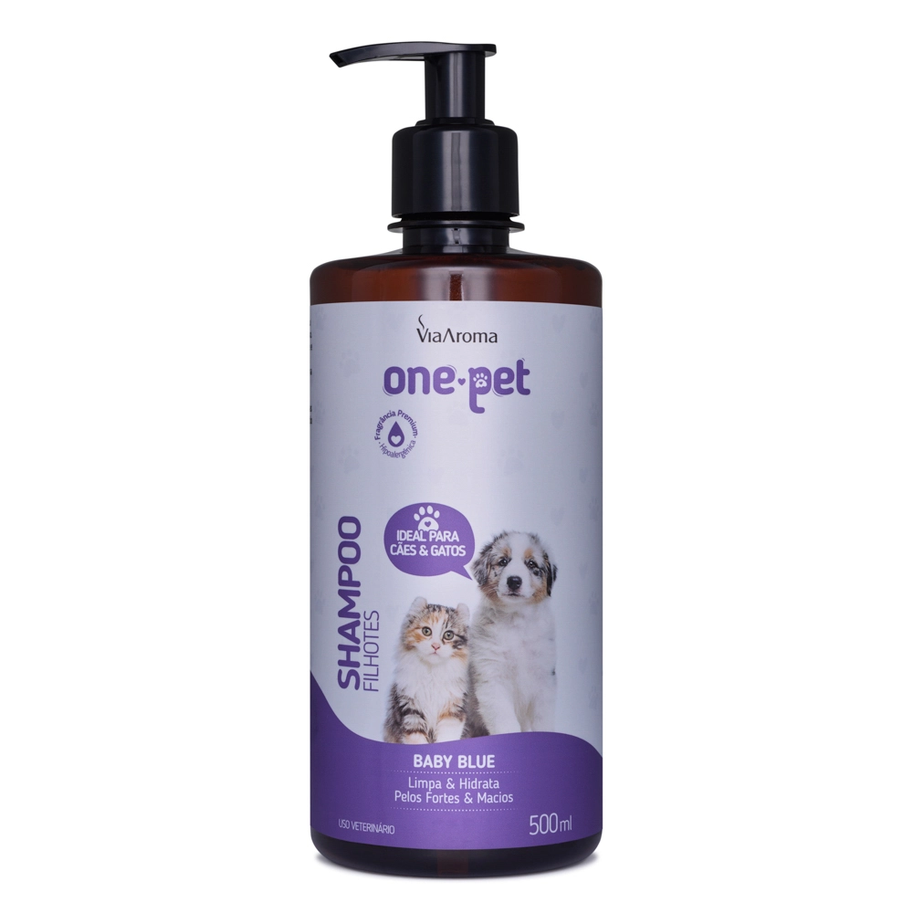 Shampoo One Pet Filhotes Via Aroma – 500 ml Frente