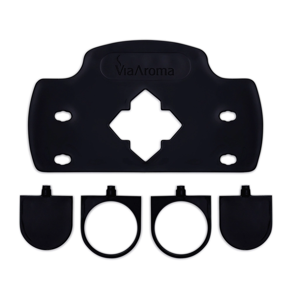 Suporte para Óleos Essenciais e Essências Black - Via Aroma Peças do suporte 